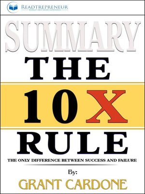 cover image of Summary of the 10X Rule